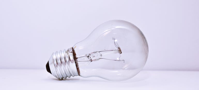 A light bulb.