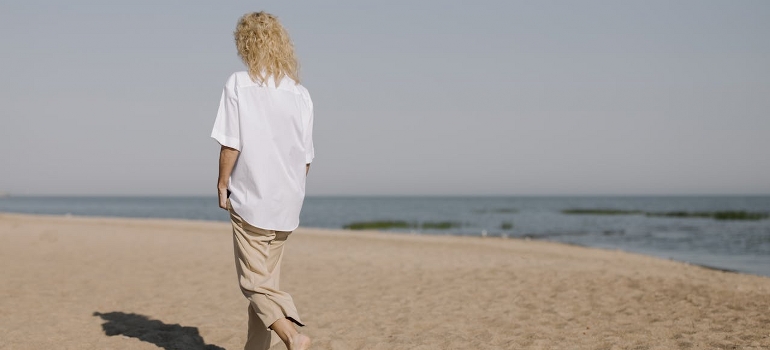 woman walking
