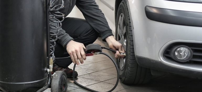 pumping tires