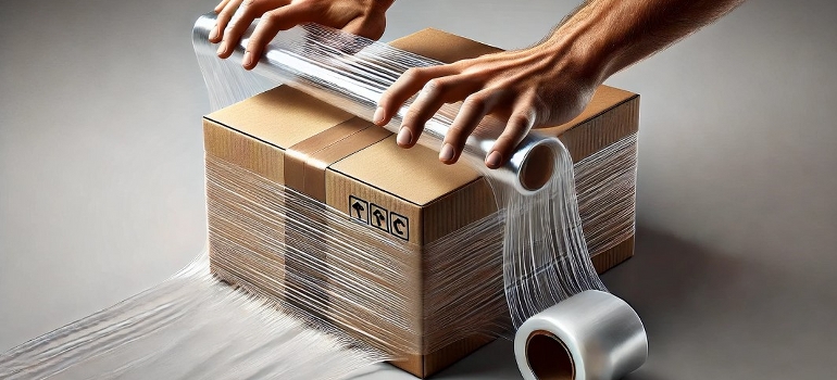 wrapping a box