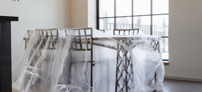 wrapped furniture