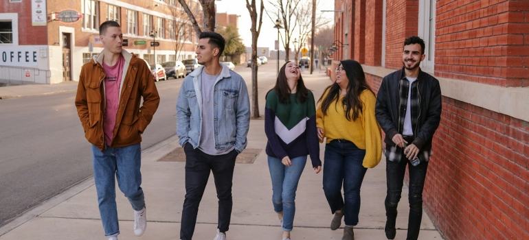 friends on the street