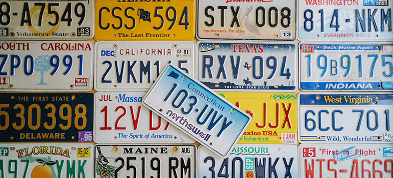 license plates