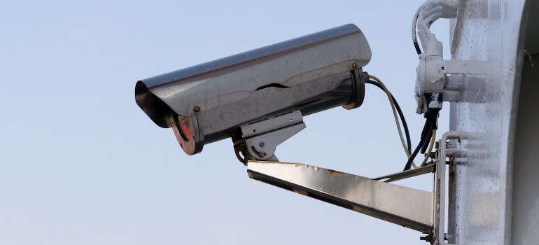 cctv on a wall