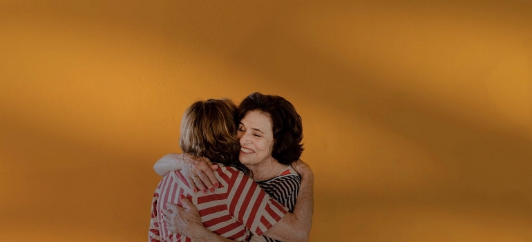people hugging