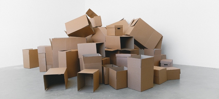pile of boxes