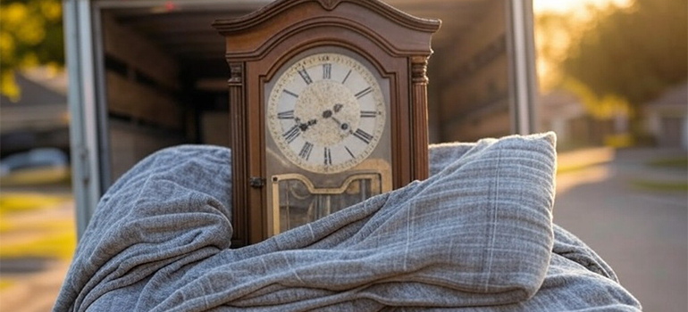 wrapped clock