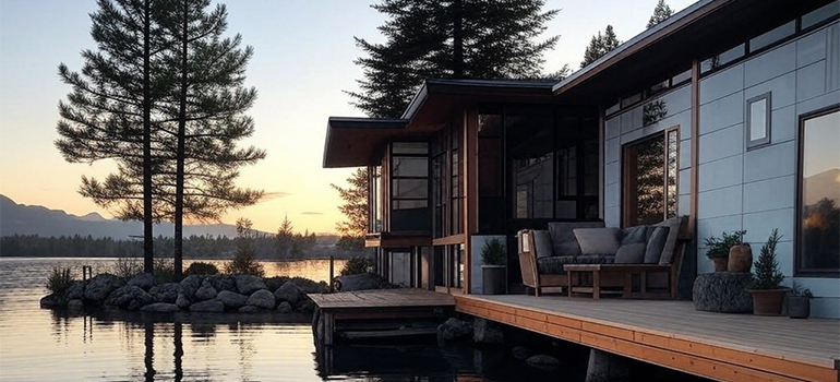 lakeside home