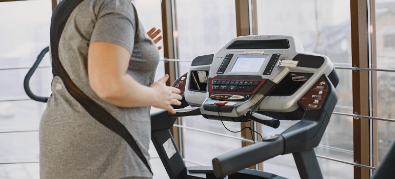 working out