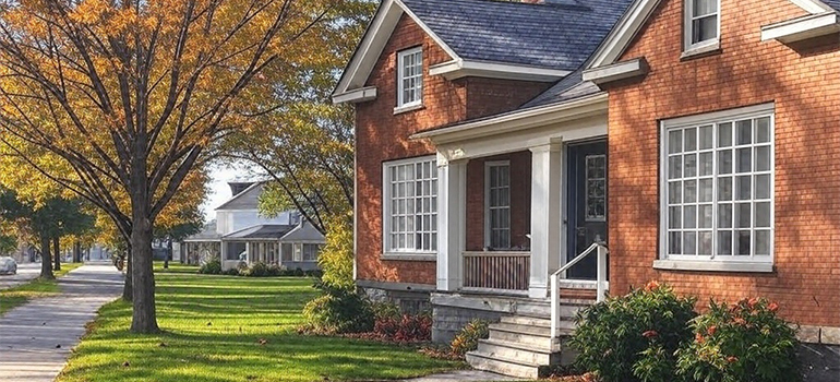 red brick house