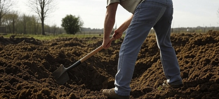 digging a hole